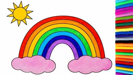 Цвета радуги для дошкольников