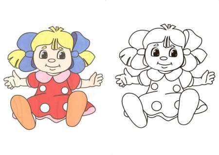 Цветные раскраски для детей