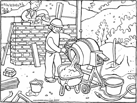 Раскраска рабочие профессии