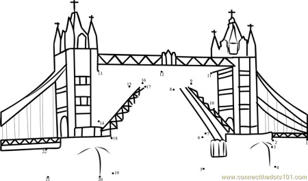 Тауэрский мост раскраска