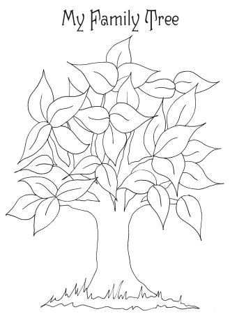 Генеалогическое дерево раскраска