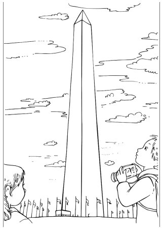 Раскраска достопримечательности