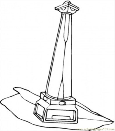 Памятник раскраска