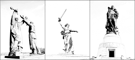 Памятник воину освободителю в Берлине раскраска