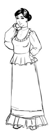 Народный костюм рисунок