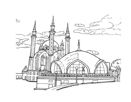 Кул-Шариф Казань раскраска