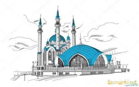 Мечеть кул-Шариф в Казани в векторе