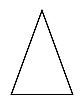 Треугольник раскраска для детей