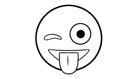 Рожица раскраска