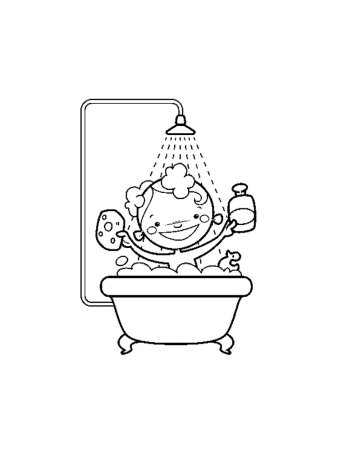 Раскраска Мойдодыр