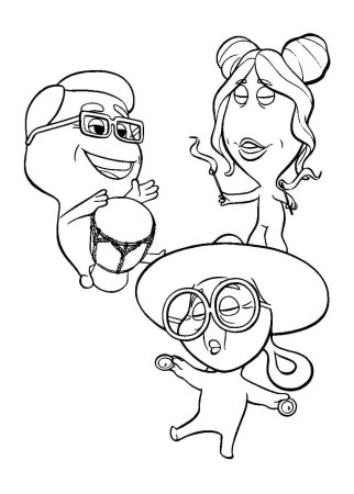 Фонтан раскраска для детей