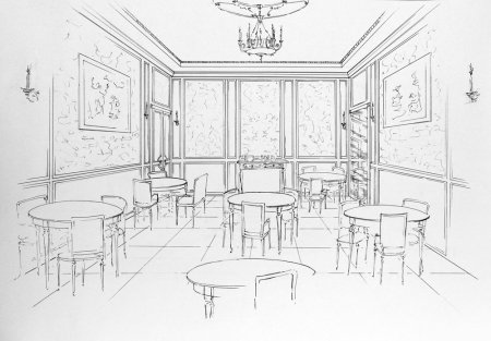 Раскраска столовая в школе