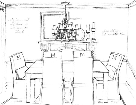 Дети в столовой раскраска для детей