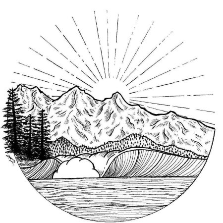 Раскраска закат
