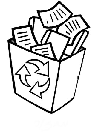 Раскраска утилизация мусора