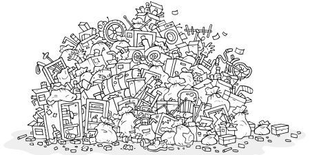 Раскраска свалка мусора