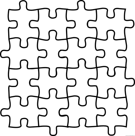 Раскраска пазлы Хеллоу Китти