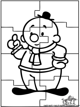 Пазл раскраска для детей