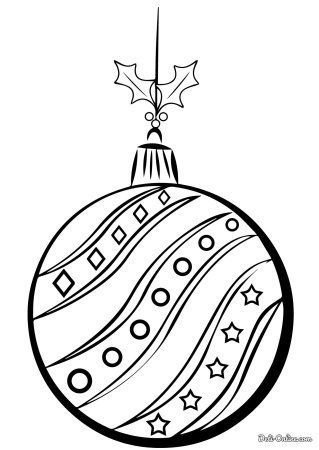 Елка раскраска