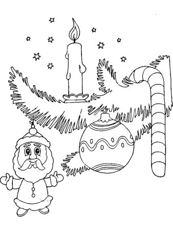 Новогодние раскраски красивые