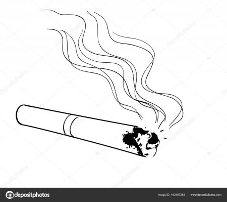 Сигарета трафарет