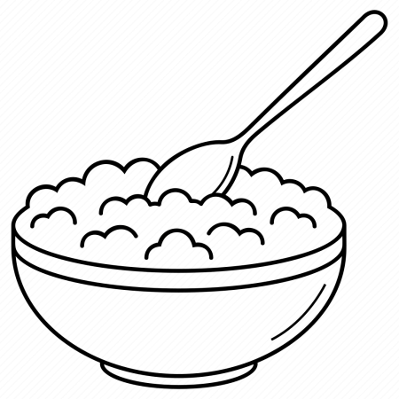 Завтрак раскраска