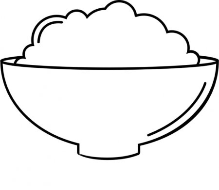 Тарелка с супом раскраска