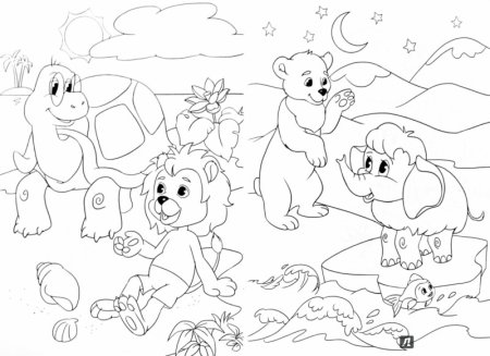 Раскраски сюжетные