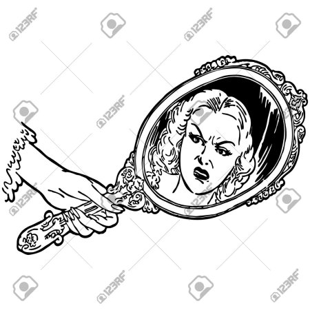 Зеркало раскраска