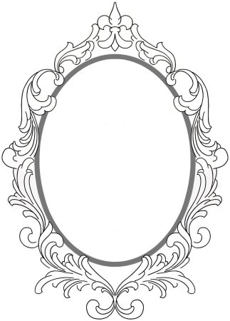 Зеркало раскраска