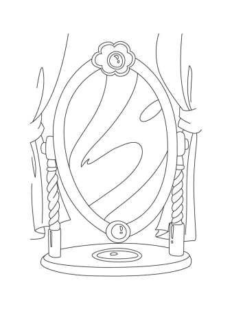 Зеркало раскраска