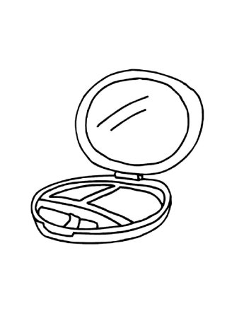 Зеркало раскраска