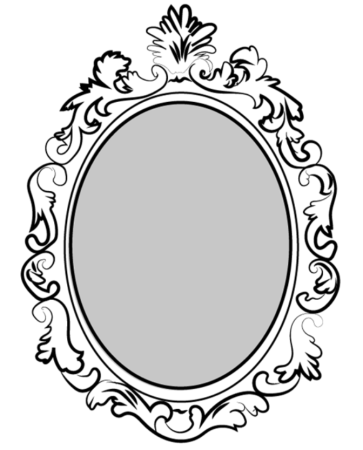 Зеркало раскраска