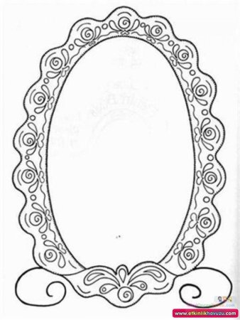 Зеркало трафарет