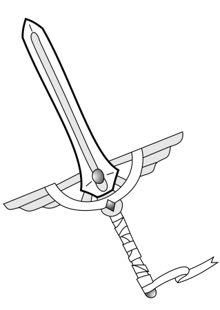 Меч раскраска