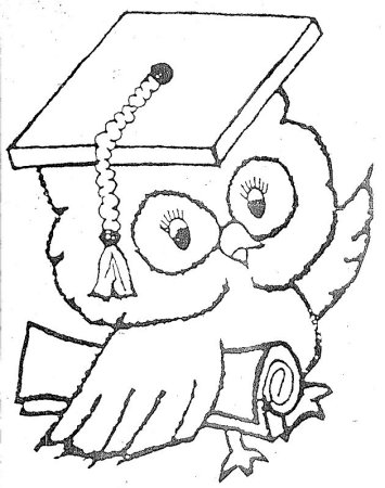 Мудрая Сова раскраска