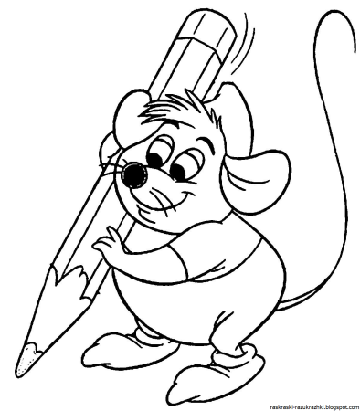 Веселый карандаш раскраска