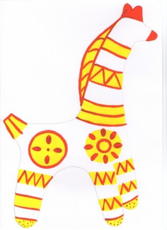 Филимоновская Каргопольская Дымковская игрушка нарисовать