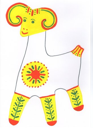 Филимоновская и Каргопольская игрушка рисунок