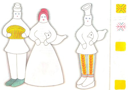 Филимоновская роспись Барыня