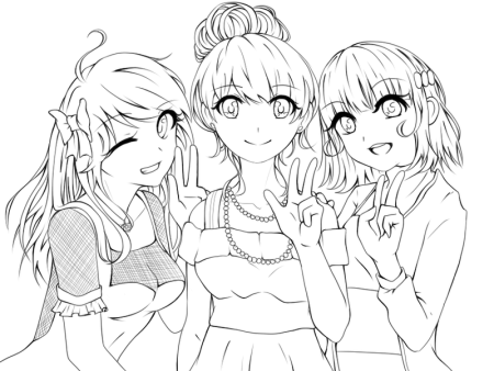 Раскраска братик и сестричка