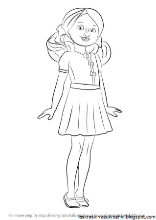 Подружки. Раскраска