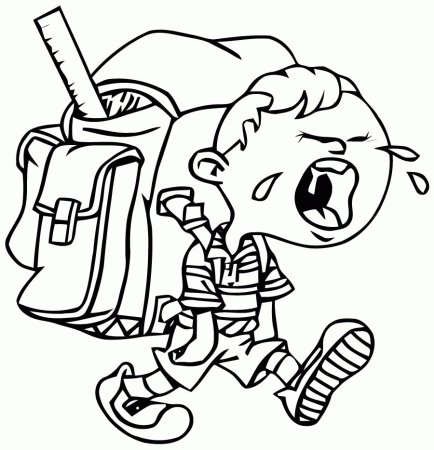 Школа раскраска для детей