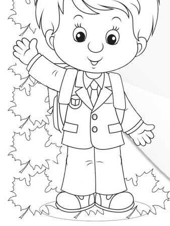Ученик раскраска