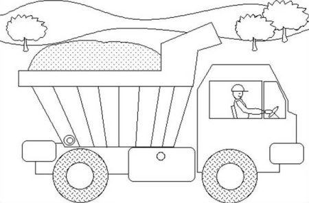 Раскраска автобус для детей 3-4 лет
