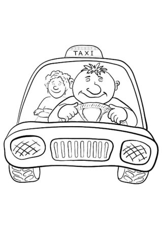 Раскраска профессия водитель