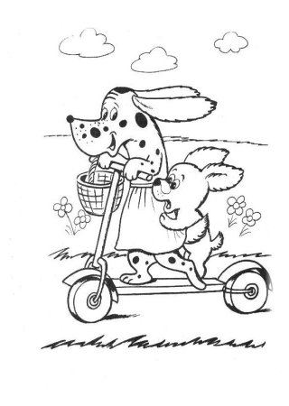 Советские разукрашки для детей