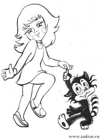 Чучело мяучело раскраски мультфильма