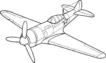 Раскраска. Военные самолеты