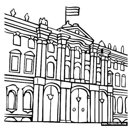 Питер раскраски зимний дворец Питер